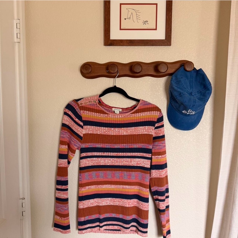 Y2K sundance striped sweater – multi color